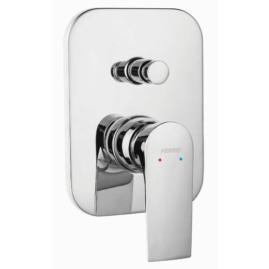 Baterie ingropata  cada/dus Square, crom , Ferro BAQ7P