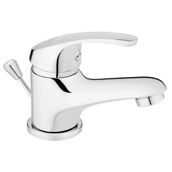 Baterie stativa lavoar Basic, crom cu ventil, Ferro BBC2