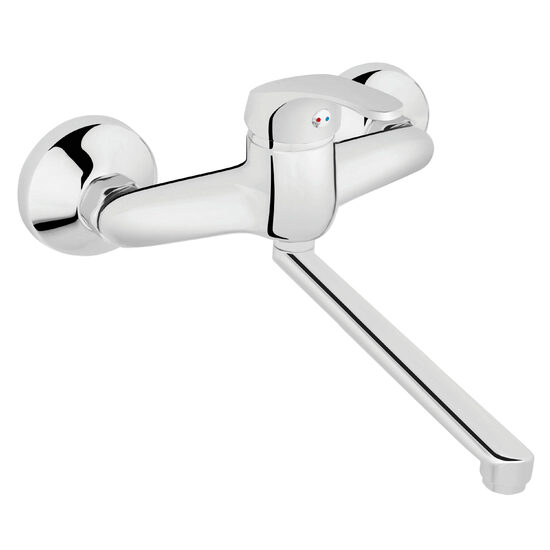 Baterie perete lavoar/spalator Basic, crom , Ferro BBC5