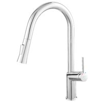 Baterie stativa spalator Cumulus, crom cu dus extractibil, Ferro BCU8