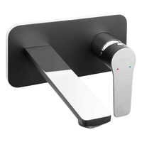 Baterie ingropata lavoar Adore, negru/crom, Ferro BDR3PABLC