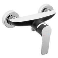 Baterie perete dus Adore, negru/crom fara accesorii, Ferro BDR7BLC