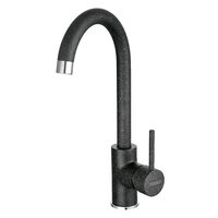 Baterie stativa  bucatarie Freya, grafit cu pipa lebada, Ferro BFR41B