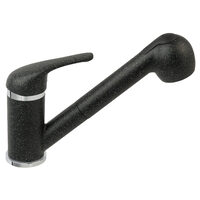 Baterie stativa spalator Freya, grafit cu dus extractibil, Ferro BFR8B