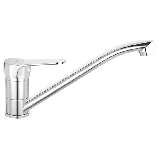 Baterie stativa spalator Isso, crom, cu pipa lebada, Ferro BIS4A