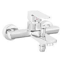 Baterie perete cada/dus Alba VerdeLine, crom fara accesorii, Ferro BLB1VL