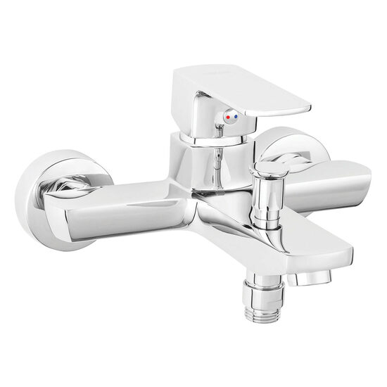 Baterie perete cada/dus Alba VerdeLine, crom fara accesorii, Ferro BLB1VL