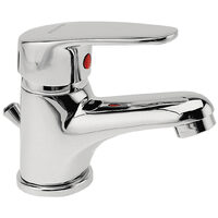 Baterie stativa lavoar Smile, crom cu ventil, Ferro BSM2