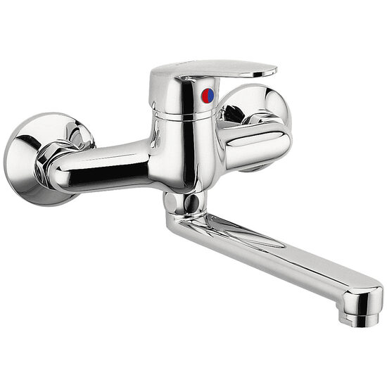 Baterie perete lavoar/spalator Smile, crom , Ferro BSM3