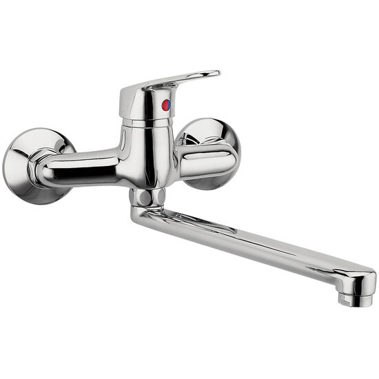 Baterie perete lavoar/spalator Smile, crom , Ferro BSM5