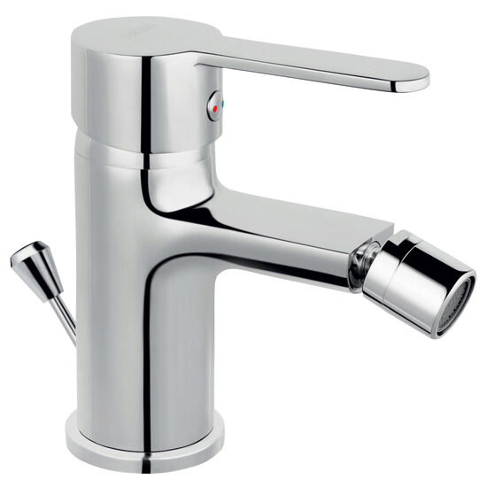 Baterie stativa bideu Savio, crom cu ventil, Ferro BSV6