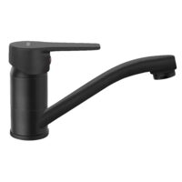 Baterie stativa lavoar Ritto, negru cu pipa mobila, Ferro BTR2ABL