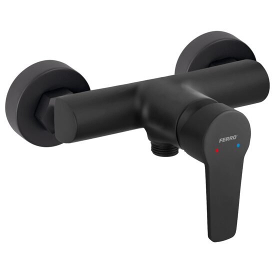 Baterie perete dus Ritto, negru fara accesorii, Ferro BTR7BL