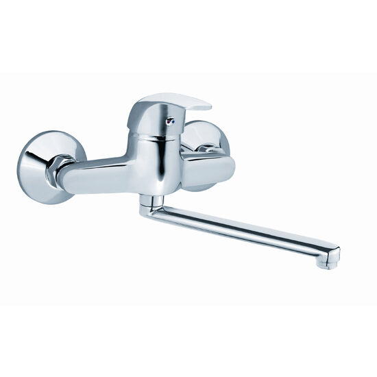 Baterie perete lavoar/spalator Vasto, crom, Ferro BVA5