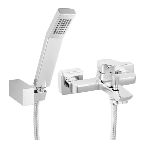 Baterie perete cada/dus Vitto, crom cu accesorii, Ferro BVI11VL