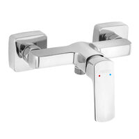 Baterie perete dus Vitto VerdeLine, crom fara accesorii, Ferro BVI7VL