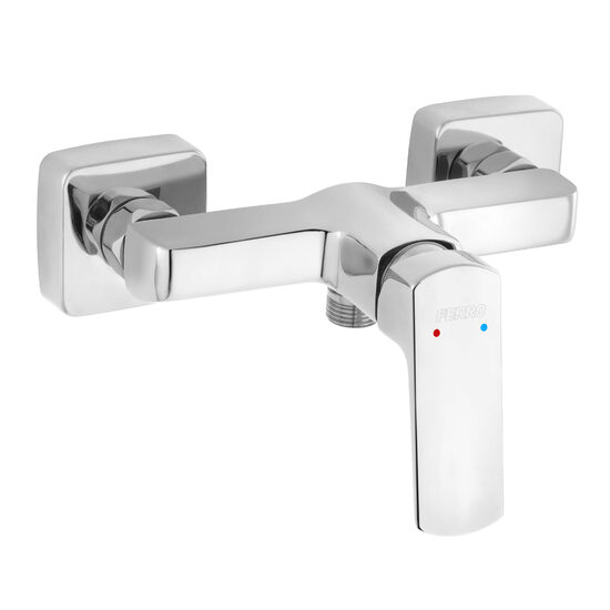 Baterie perete dus Vitto VerdeLine, crom fara accesorii, Ferro BVI7VL