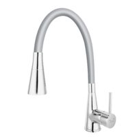 Baterie stativa spalator Zumba II, crom/silver 2-F, pipa elastica, Ferro BZA42S