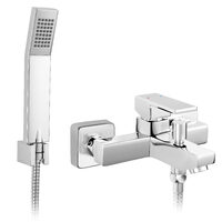 Baterie perete cada/dus Zicco, crom cu accesorii, Ferro BZI11