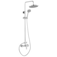 Set 2 în 1 Ritto: baterie perete duș BTR7U și set complet duș, crom, Ferro NP84-BTR7U