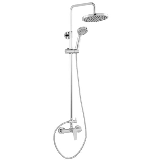 Set 2 în 1 Ritto: baterie perete duș BTR7U și set complet duș, crom, Ferro NP84-BTR7U