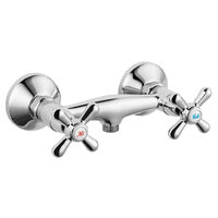 Baterie perete dus Retro New, crom fara accesorii, Ferro XD7