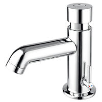 Robinet lavoar cu temporizare pt. apa rece si apa calda Presstige II, crom, Ferro Z201R