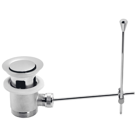 Ventil automat din alama 1 1/4" pentru lavoar, crom, Ferro K39