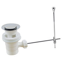 Ventil automat din plastic 1 1/4" pentru lavoar, crom, Ferro K39TW