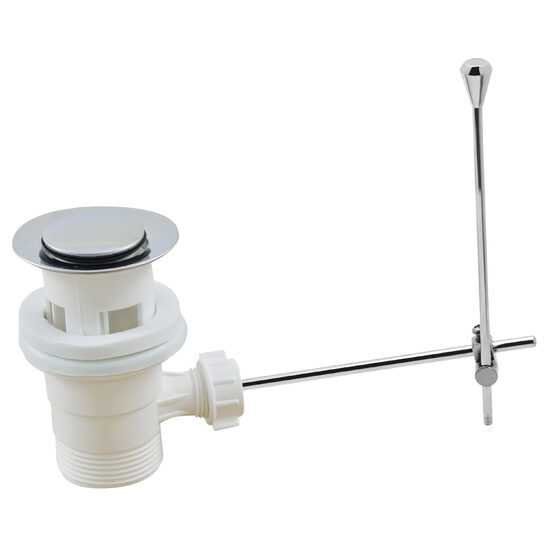 Ventil automat din plastic 1 1/4" pentru lavoar, crom, Ferro K39TW