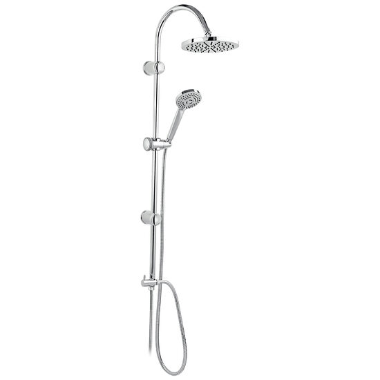 Set bara dus cu suport culisant, dus fix si para dus mobila Rondo, crom, Ferro NP21