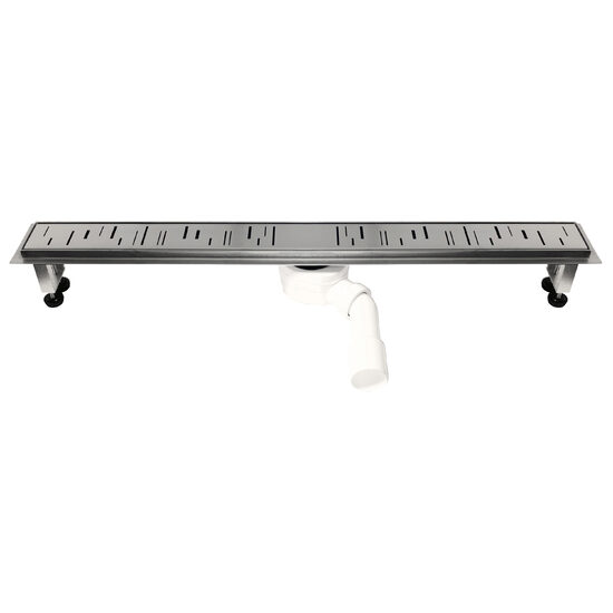Rigola dus inox Ora L= 700 mm cu model grila drept cu sifon DN40/50, Ferro OL1-70