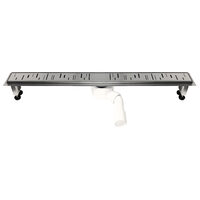 Rigola dus inox Ora L= 800 mm cu model grila drept cu sifon DN40/50, Ferro OL1-80