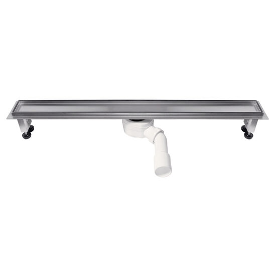 Rigola dus inox L= 800 mm pentru placi ceramice cu sifon DN40/50, Ferro OLP1-80