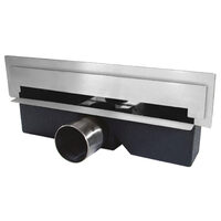 Rigola dus inox perete Wall Slim L= 300 mm cu sifon DN40/50, Ferro OLWS1