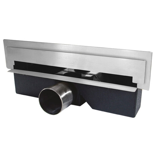 Rigola dus inox perete Wall Slim L= 300 mm cu sifon DN40/50, Ferro OLWS1