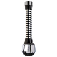 Regulator de debit lung cu 2 functii, crom/negru pt. baterii spalator, Ferro P13