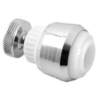 Regulator de debit scurt cu 2 functii, crom/alb pt. baterii spalator, Ferro P24