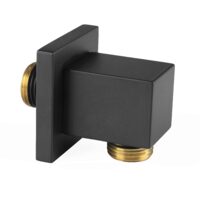 Racord dus 1/2" universal, negru pentru baterie ingropata, Ferro PKN13BL