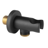 Racord dus 1/2" cu suport dus, negru pentru baterie ingropata, Ferro PKN14BL