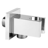 Racord dus 1/2" cu suport dus, crom pentru baterie ingropata, Ferro PKN15