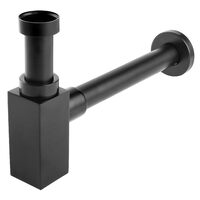 Sifon lavoar din alama 1 1/4 x 32 mm Quadro, negru, Ferro S280-BL