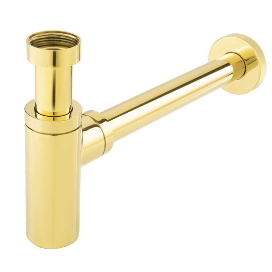 Sifon lavoar rotund, auriu, Ferro S282G