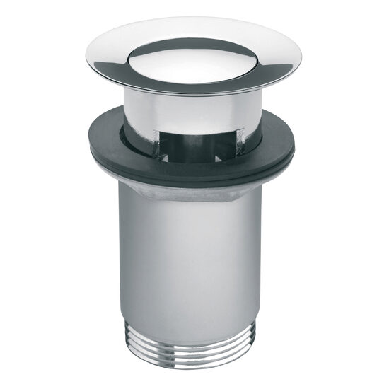 Ventil lavoar click-clack din alama  1 1/4" cu preaplin, crom, Ferro S283