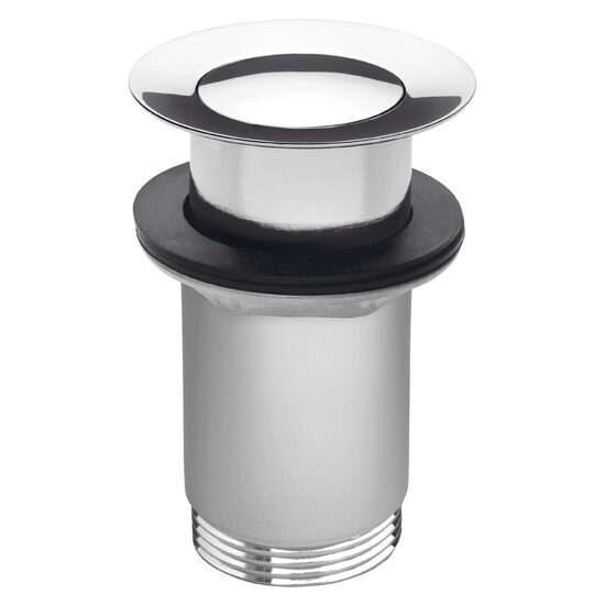 Ventil lavoar click-clack din alama  1 1/4" fara preaplin, crom, Ferro S283B