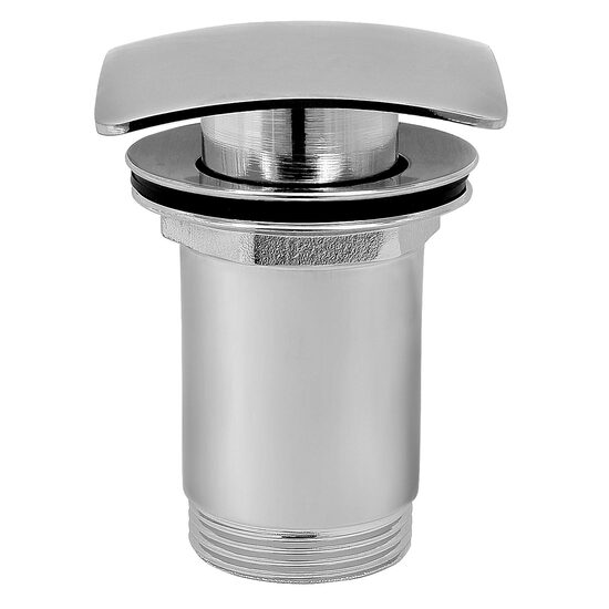 Ventil lavoar click-clack din alama  1 1/4" Quadro cu preaplin, crom, Ferro S284