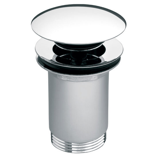 Ventil lavoar click-clack din alama  1 1/4" Rotondo cu preaplin, crom, Ferro S285