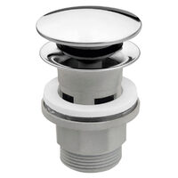 Ventil lavoar click-clack din ABS  1 1/4" cu preaplin, crom, Ferro S287PP-B