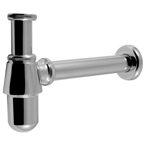 Sifon lavoar din alama 1 1/4 x 32 mm, crom fara ventil, Ferro S30
