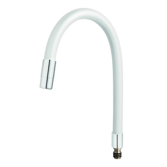 Pipa elastica pentru baterie spalator Elastico, alb, Ferro W100W-B